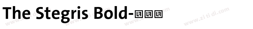 The Stegris Bold字体转换